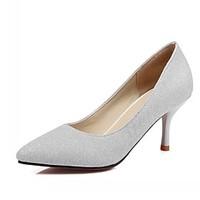 womens heels spring fall comfort leatherette office career dress casua ...