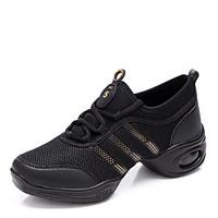 womens dance shoes sneakers breathable synthetic low heel redgoldwhite