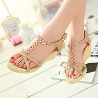 womens shoes heel wedges peep toe platform sandals heels outdoor dress ...