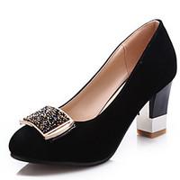 womens spring summer fall leatherette casual chunky heel black blue bu ...