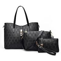 women pu formal casual eventparty bag sets ruby black gold blue