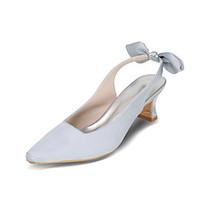 womens heels spring summer fall heels square toe silk wedding party ev ...