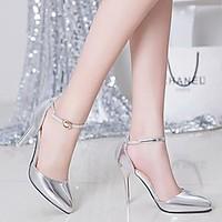 womens heels summer comfort microfibre dress stiletto heel others silv ...