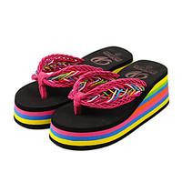 womens shoes pvc flat heel flip flops slippers outdoor black blue brow ...