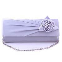 Women Silk Formal / Event/Party / Wedding / Office Career Evening Bag White / Purple / Blue / Green / Red / Silver / Black