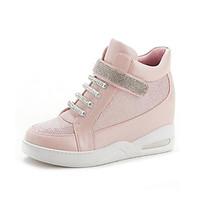 Women\'s Sneakers Spring Comfort PU Casual Blushing Pink Silver White