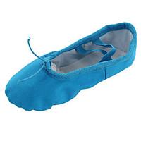 Women\'s Dance Shoes Belly/Ballet/Yoga/Gymnastics Canvas Flat Heel Blue