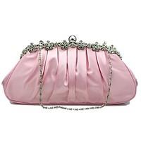 women satin wedding evening bag