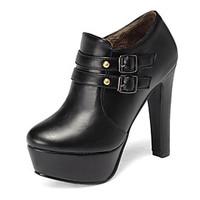 womens boots springfallwinter heelsplatformbootieround toe office care ...