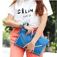 Women PU Casual / Event/Party Clutch / Evening Bag Blue / Orange / Black