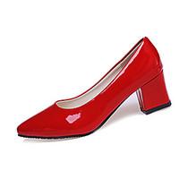 womens heels comfort pu spring fall casual office career walking comfo ...
