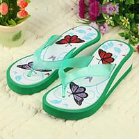 womens shoes pvc flat heel flip flops slippers outdoor black yellow gr ...