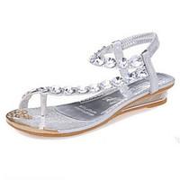 womens shoes flat heel mary jane sandals casual silvergold