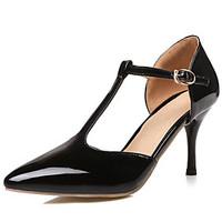 womens shoes patent leatherstiletto heeldorsay two piecet strappointed ...