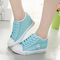 womens shoes fabric wedge heel comfort round toe fashion sneakers