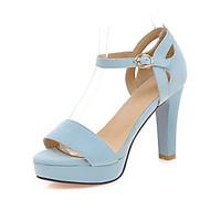 Women\'s Shoes Stiletto Heels/Platform/Open Toe Sandals Party Evening/Dress Black/Blue/Gray/Beige/Orange