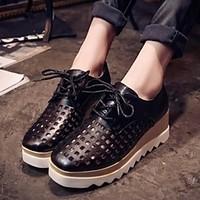 womens shoes wedge heel square toe hollow out fashion sneakers