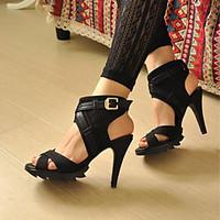 Women\'s Shoes Heel Heels / Peep Toe / Platform Sandals / Heels Outdoor / Dress / Casual Black / Brown