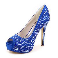 womens shoes silk stiletto heel peep toe sandals weddingparty evening  ...