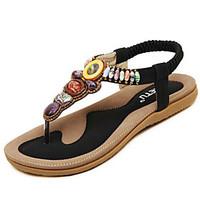 womens shoes suede vintage bohemian style beach flipflop flat heel com ...