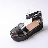 womens sandals spring summer fall pu office career dress casual flat h ...