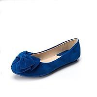 Women\'s Flats Round Toe / Closed Toe / Flats Casual Flat Heel BowknotBlack / Blue / Yellow / Pink /