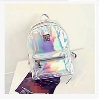 Women Backpack PU All Seasons Casual Blue Gold Silver Ruby