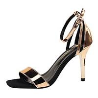 Women\'s Sandals Summer Comfort Leather Dress Stiletto Heel