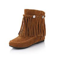 womens boots spring fall winter wedges fashion boots leatherette outdo ...