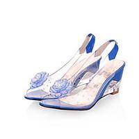 womens shoes transparent heel wedges heels peep toe sandals heels outd ...