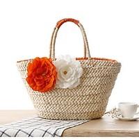 Women Straw Casual Outdoor Tote