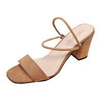 womens sandals summer comfort pu outdoor walking chunky heel buckle al ...