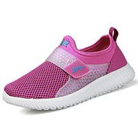 Women\'s Athletic Shoes Comfort Tulle Spring Fall Outdoor Flat Heel Blushing Pink Purple Under 1in