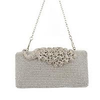 Women PU Formal / Event/Party / Wedding Evening Bag/Purse/Shimmering Diamonds Hand Bag/Rhinestones/Peafowl/Clutch/Bird