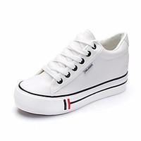 Women\'s Sneakers Spring Comfort Canvas Casual Red Dark Blue Black White