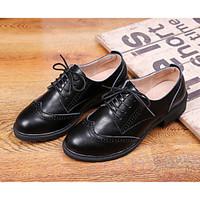 womens oxfords spring fall winter riding boots leather casual chunky h ...