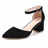 womens sandals summer slingback pu casual chunky heel block heel