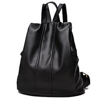 Women Backpack PU All Seasons Formal Sports Casual Event/Party Office Career Zipper Black