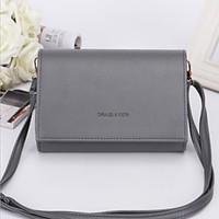 Women Shoulder Bag PU All Seasons Casual Formal Office Career Black Ruby Dark Gray