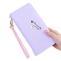 Women PU Polyester Formal Sports Casual Outdoor Office Career Shopping Wallet All Seasons