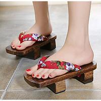 Women\'s Slippers Flip-Flops Summer Slingback Rubber Casual Flat Heel