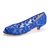 womens shoes low heel peep toe sandals weddingparty evening blackbluep ...