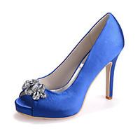 Women\'s Shoes Silk Stiletto Heel Peep Toe Sandals Wedding/Party Evening Wedding Shoes More Colors available