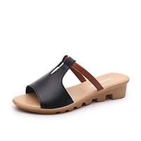 womens sandals summer comfort pu outdoor dress flat heel black pink wh ...