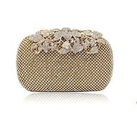 Women Polyester Event/Party / Wedding Evening Bag Gold / Silver / Black