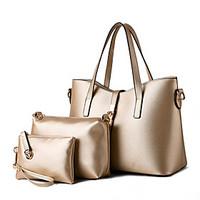Women\'s Fashion Casual Vintage Solid PU Leather Messenger Shoulder Bag/Totes