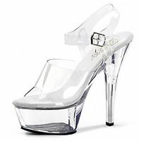 womens heels transparent summer fall heels sandals pvc party evening c ...