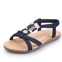 womens sandals summer slingback gladiator light soles denim outdoor ca ...