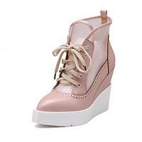Women\'s Shoes Wedge Heel Pointed Toe Fashion Sneakers with Lace-up Casual More Colors available