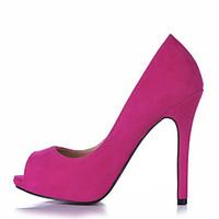 Women\'s Heels Summer Comfort Velvet Wedding Office Career Party Evening Dress Stiletto HeelBlack Blue Green Pink Purple Red Light